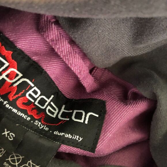 Predator Wear Jacket XS Purple Gray Removable Hood Insulated Ski Coat Parka - Picture 10 of 14
